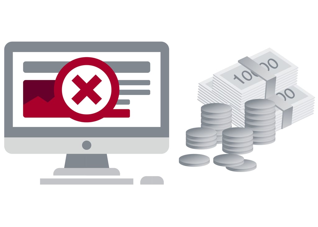 Illustratie van een ransomware aanval Illustratie van een ransomware aanval